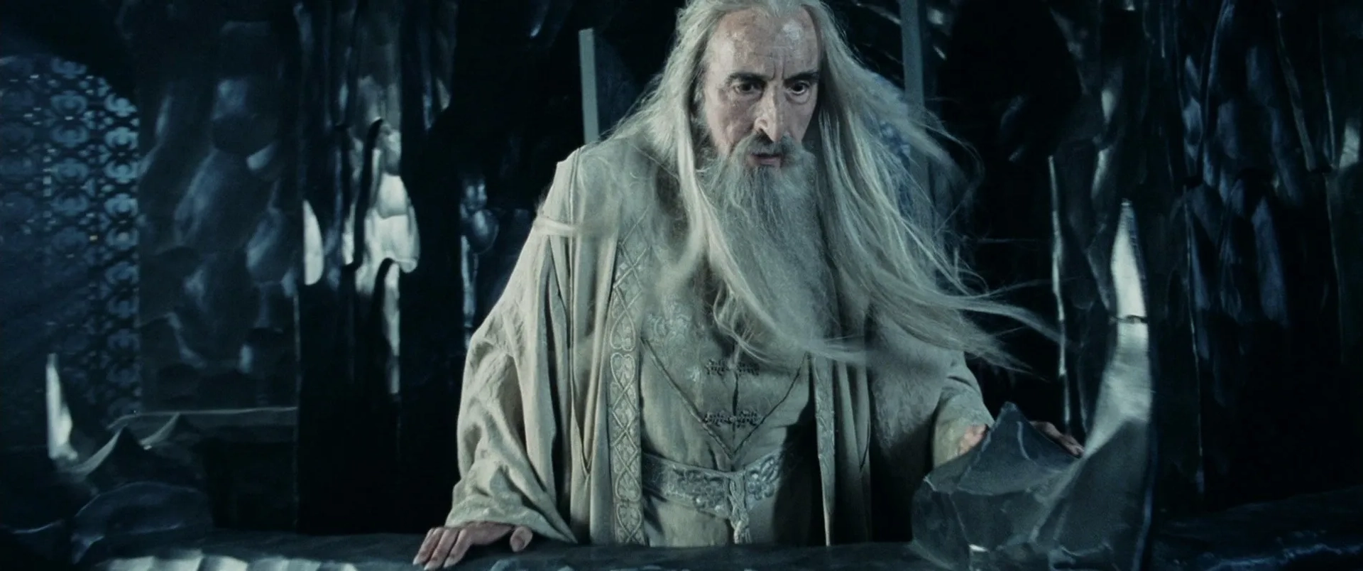 Christopher Lee in The Lord of the Rings: The Two Towers (2002)