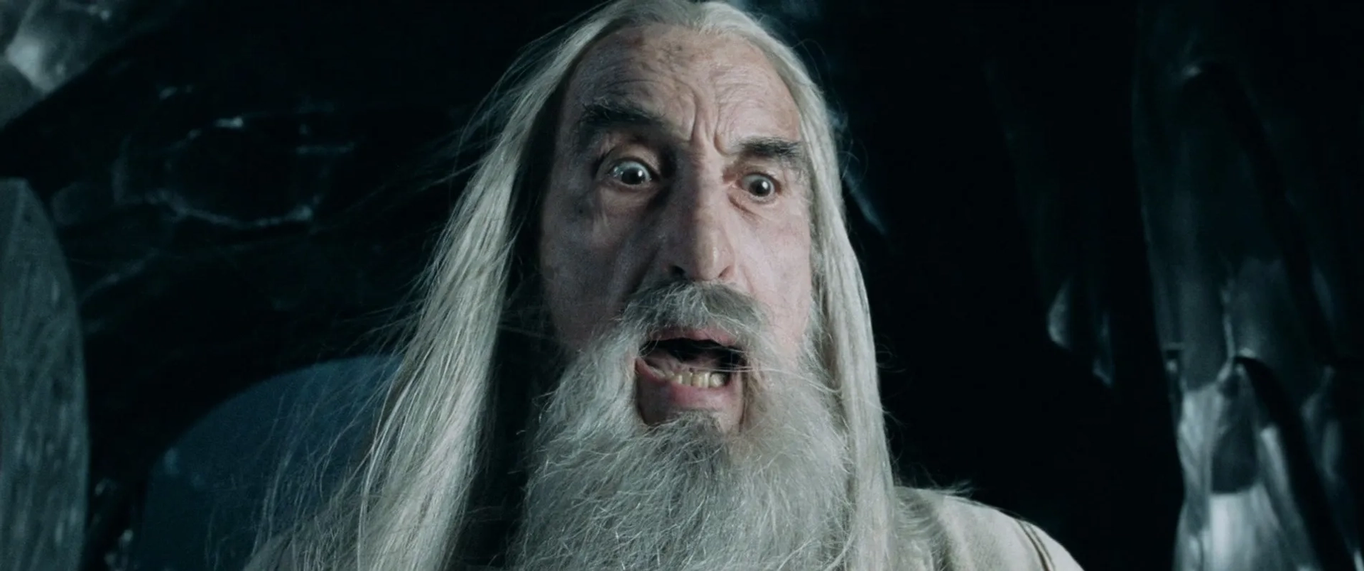 Christopher Lee in The Lord of the Rings: The Two Towers (2002)