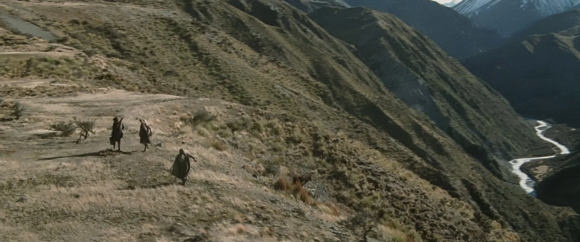 Viggo Mortensen, Orlando Bloom, and John Rhys-Davies in The Lord of the Rings: The Two Towers (2002)