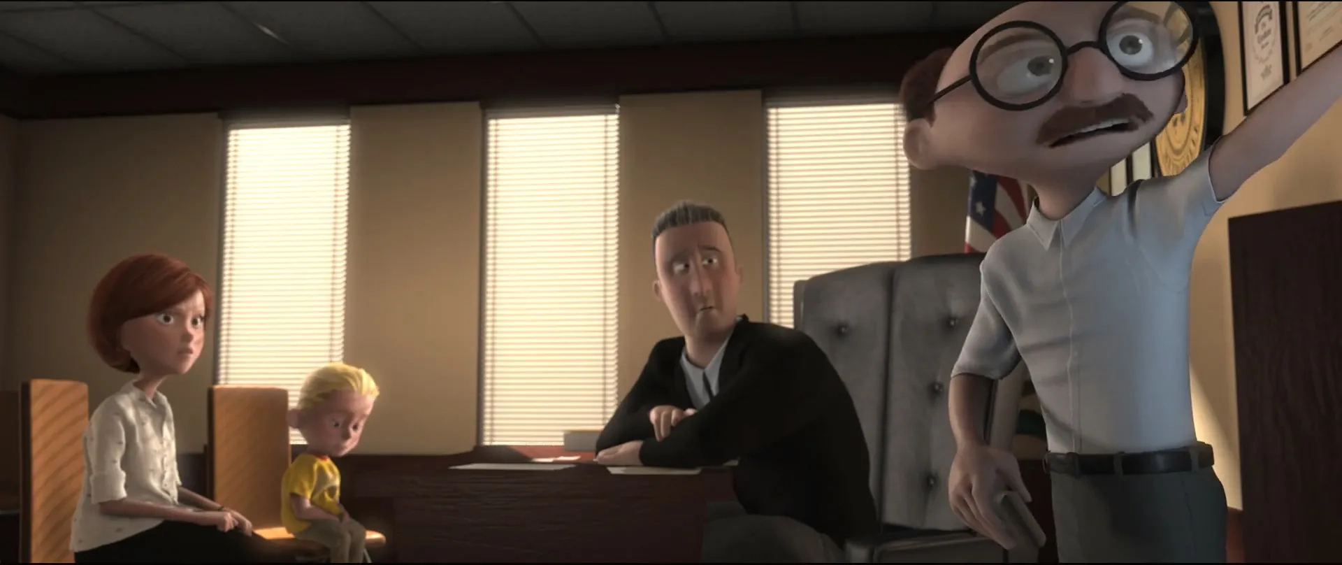 Holly Hunter, Lou Romano, Spencer Fox, and Wayne Canney in The Incredibles (2004)