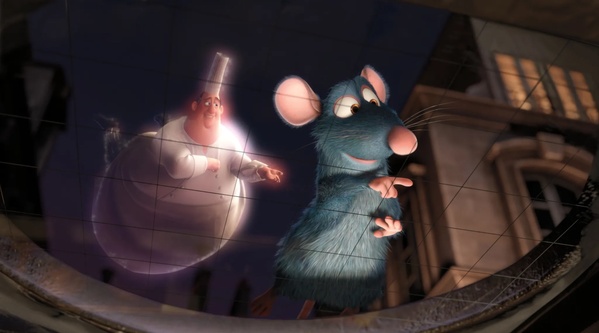 Brad Garrett and Patton Oswalt in Ratatouille (2007)