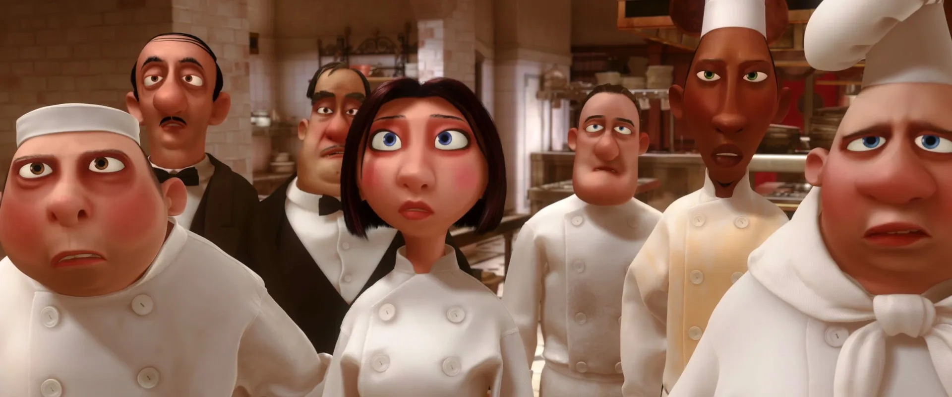 Janeane Garofalo, John Ratzenberger, James Remar, Tony Fucile, and Julius Callahan in Ratatouille (2007)