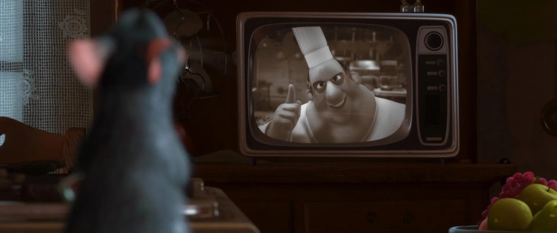 Brad Garrett and Patton Oswalt in Ratatouille (2007)