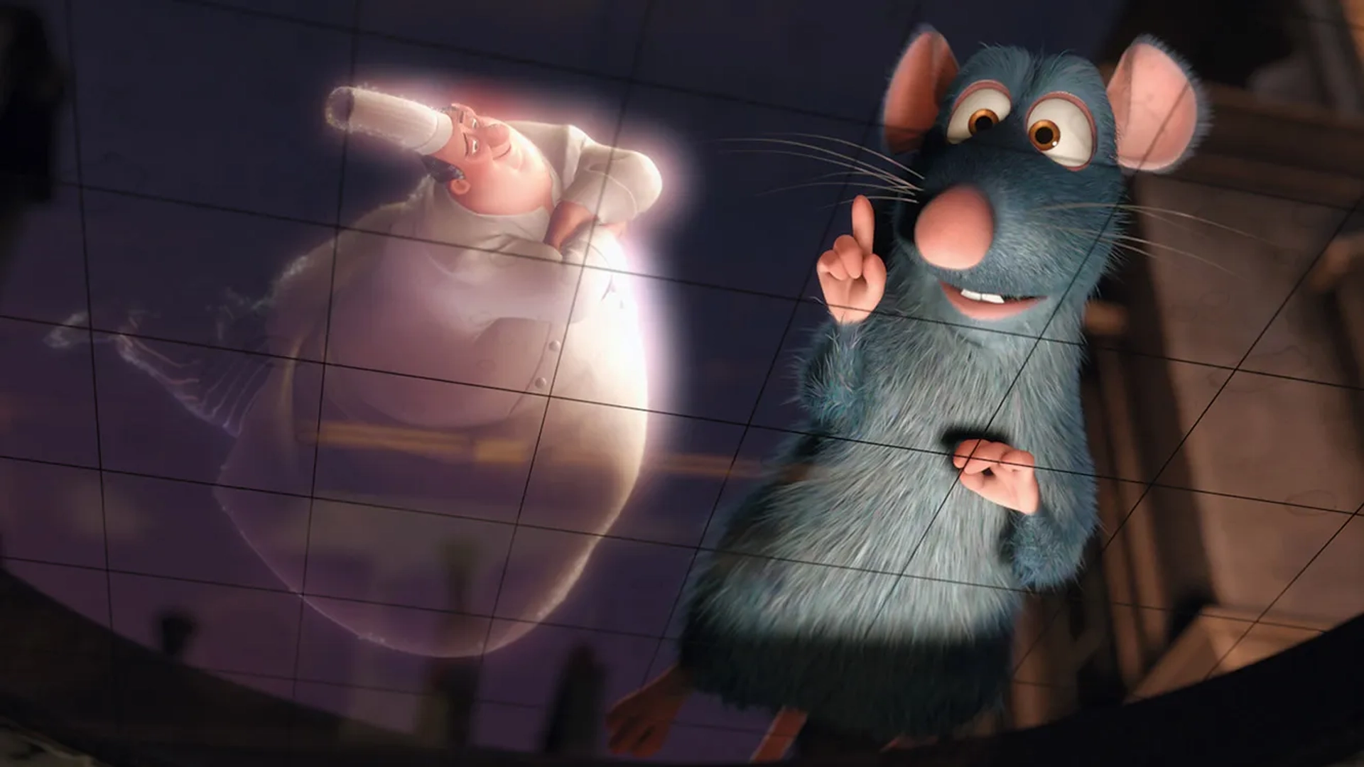 Brad Garrett and Patton Oswalt in Ratatouille (2007)