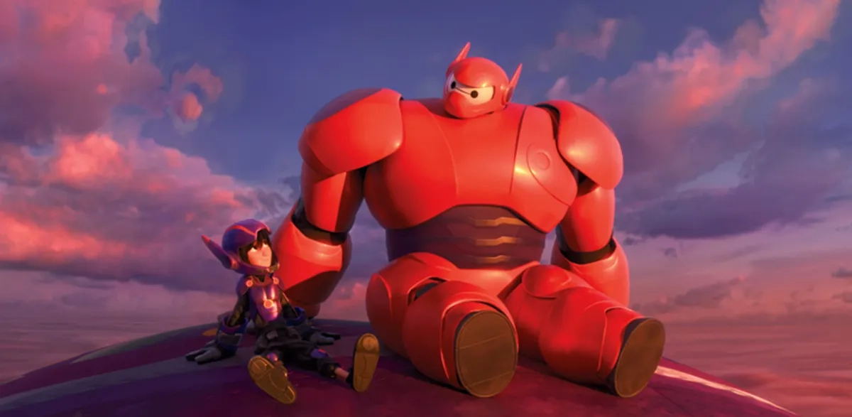 Scott Adsit and Ryan Potter in Big Hero 6 (2014)