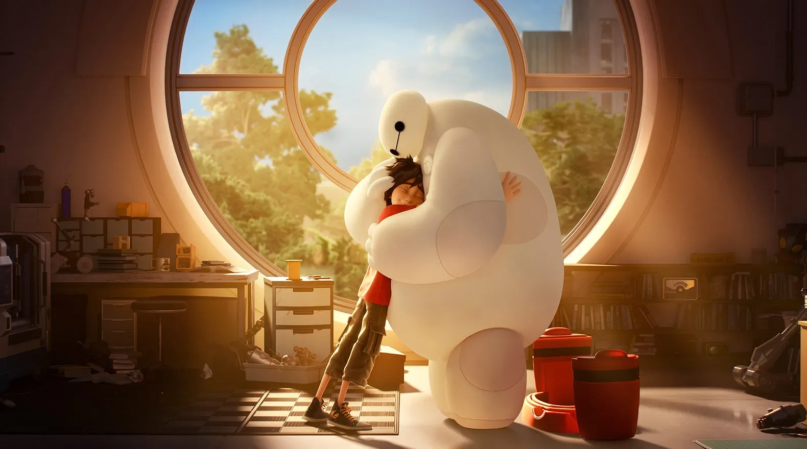 Scott Adsit and Ryan Potter in Big Hero 6 (2014)
