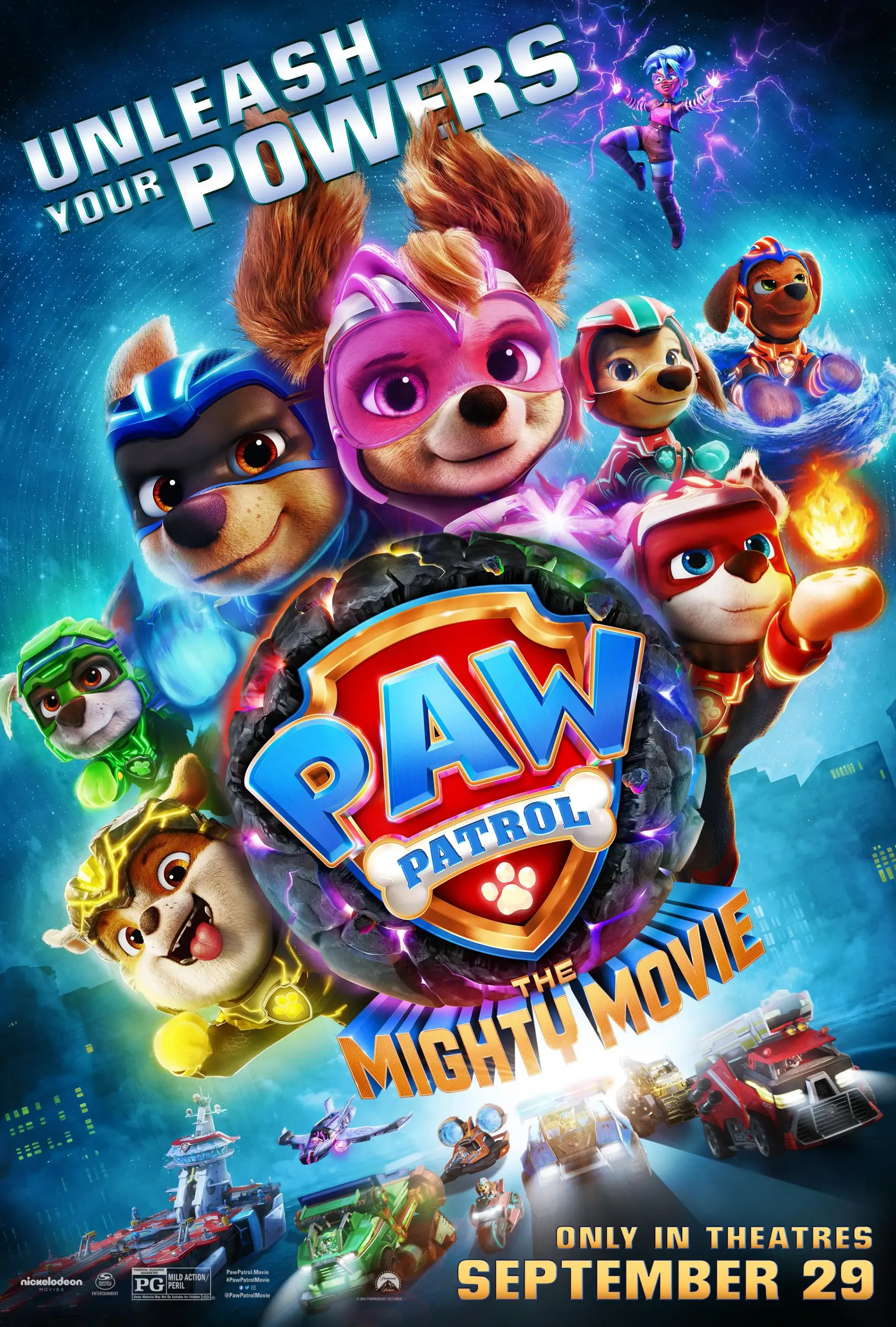 انیمیشن سگ های نگهبان : فیلم بزرگ (PAW Patrol: The Mighty Movie 2023)