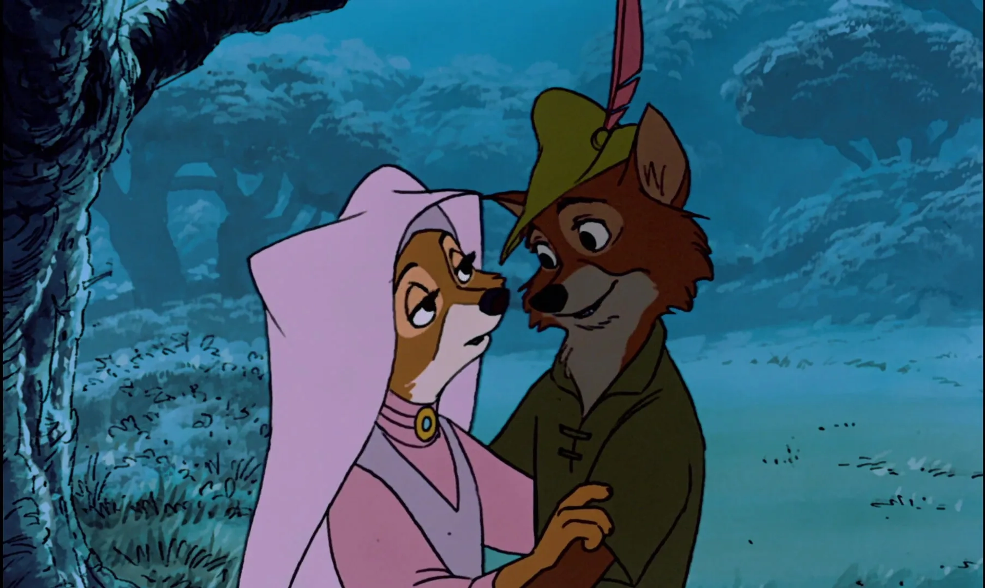 Brian Bedford and Monica Evans in Robin Hood (1973)