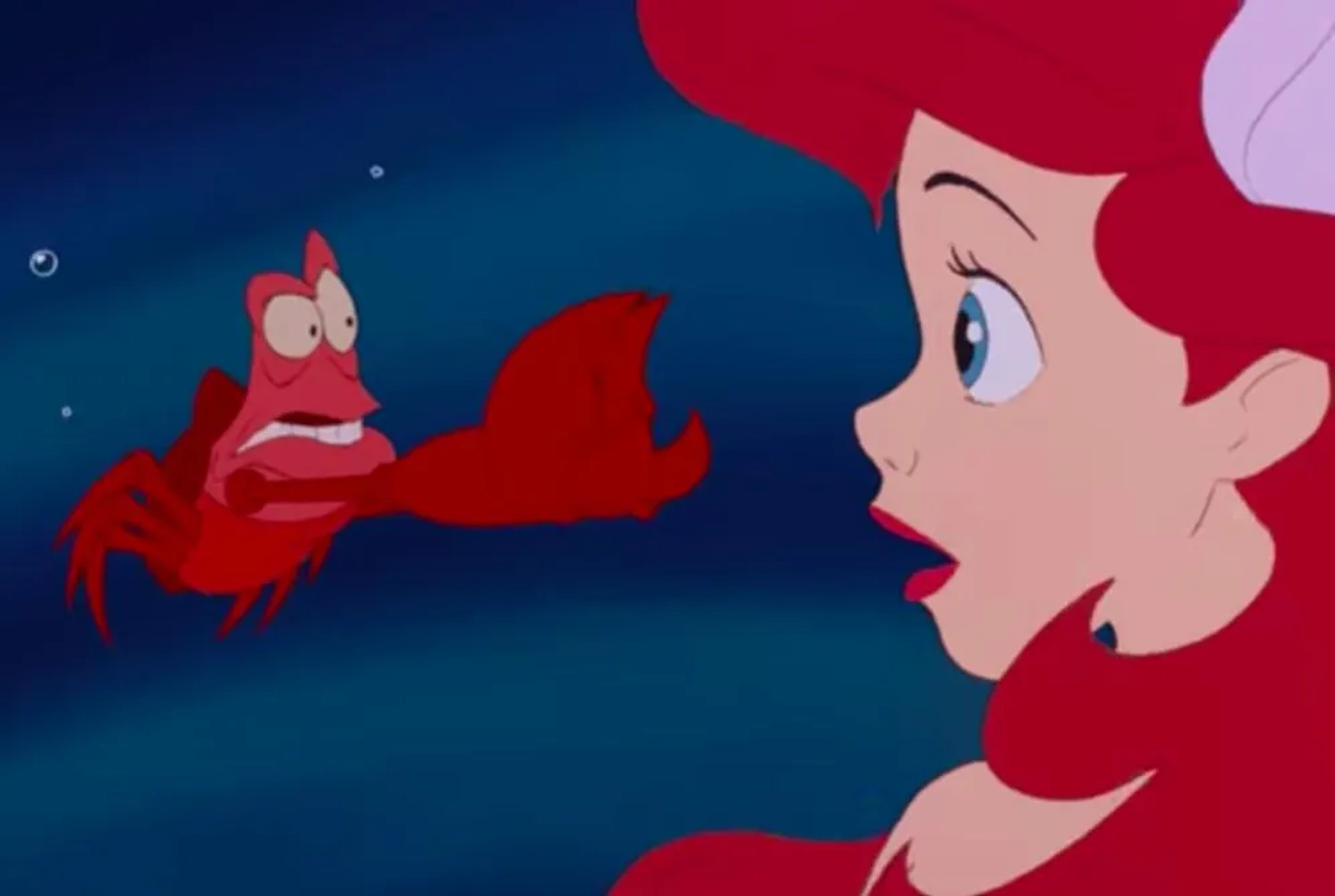 Jodi Benson and Samuel E. Wright in The Little Mermaid (1989)