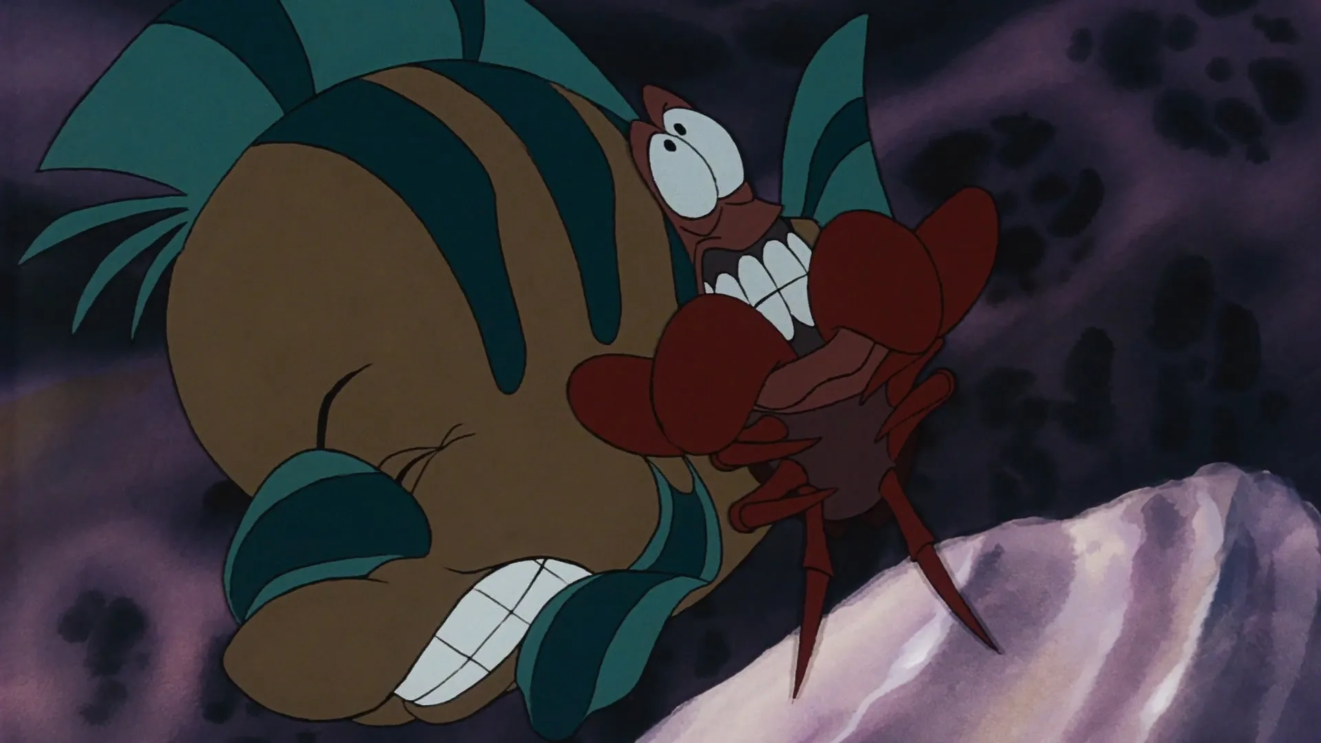 Jason Marin and Samuel E. Wright in The Little Mermaid (1989)
