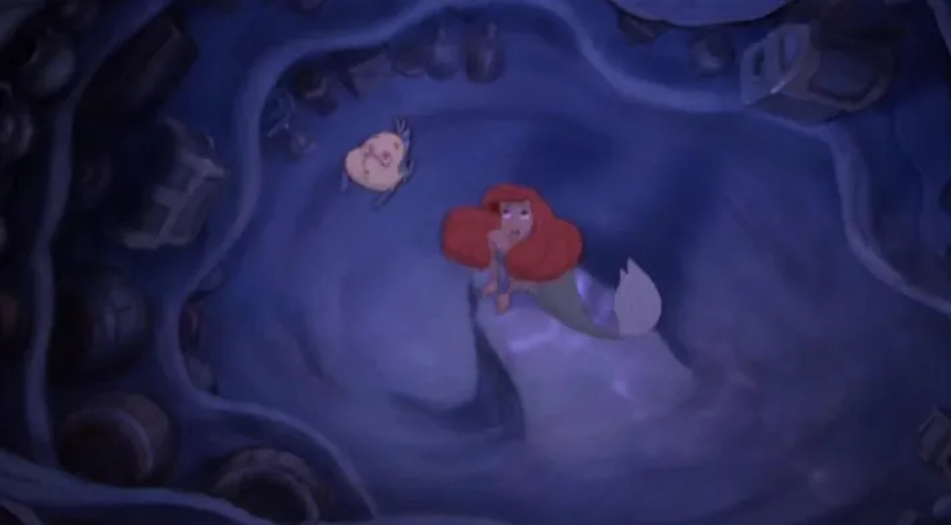 Jodi Benson and Jason Marin in The Little Mermaid (1989)