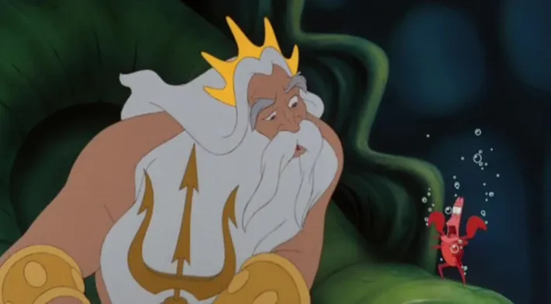 Kenneth Mars and Samuel E. Wright in The Little Mermaid (1989)