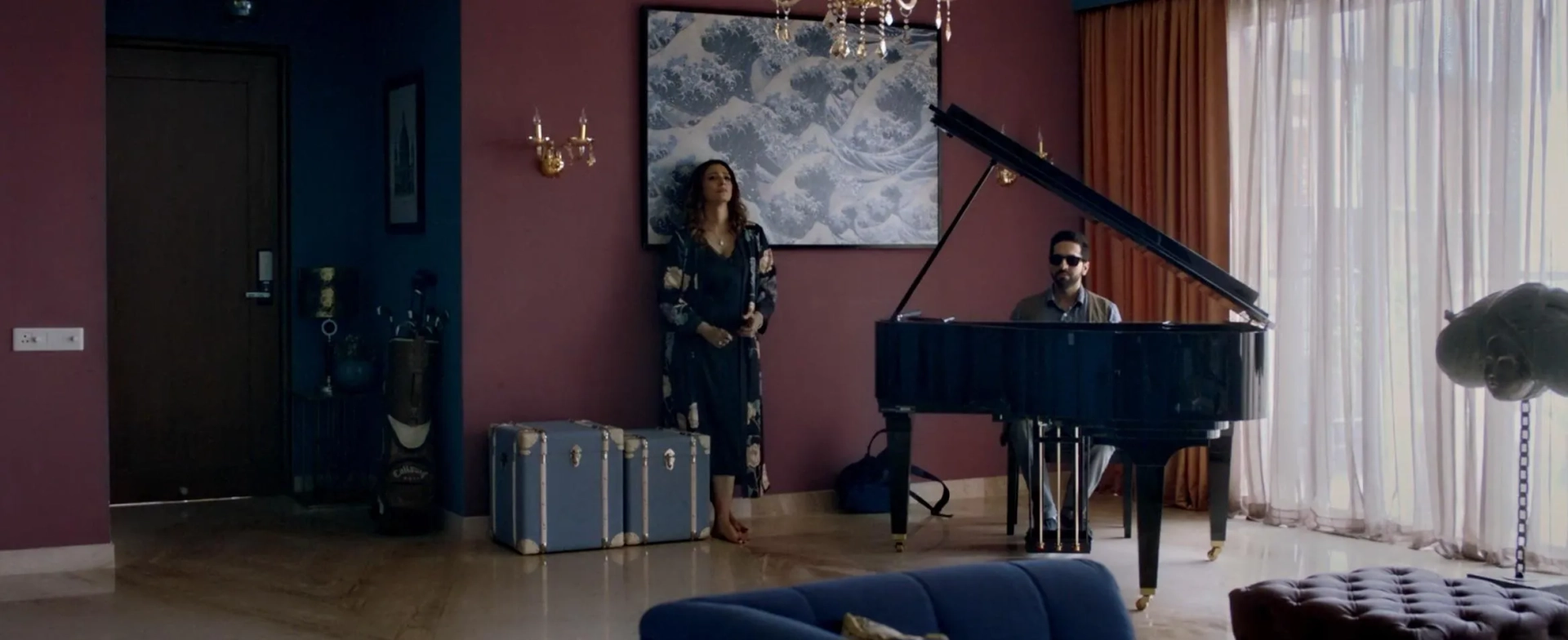 Tabu and Ayushmann Khurrana in Andhadhun (2018)