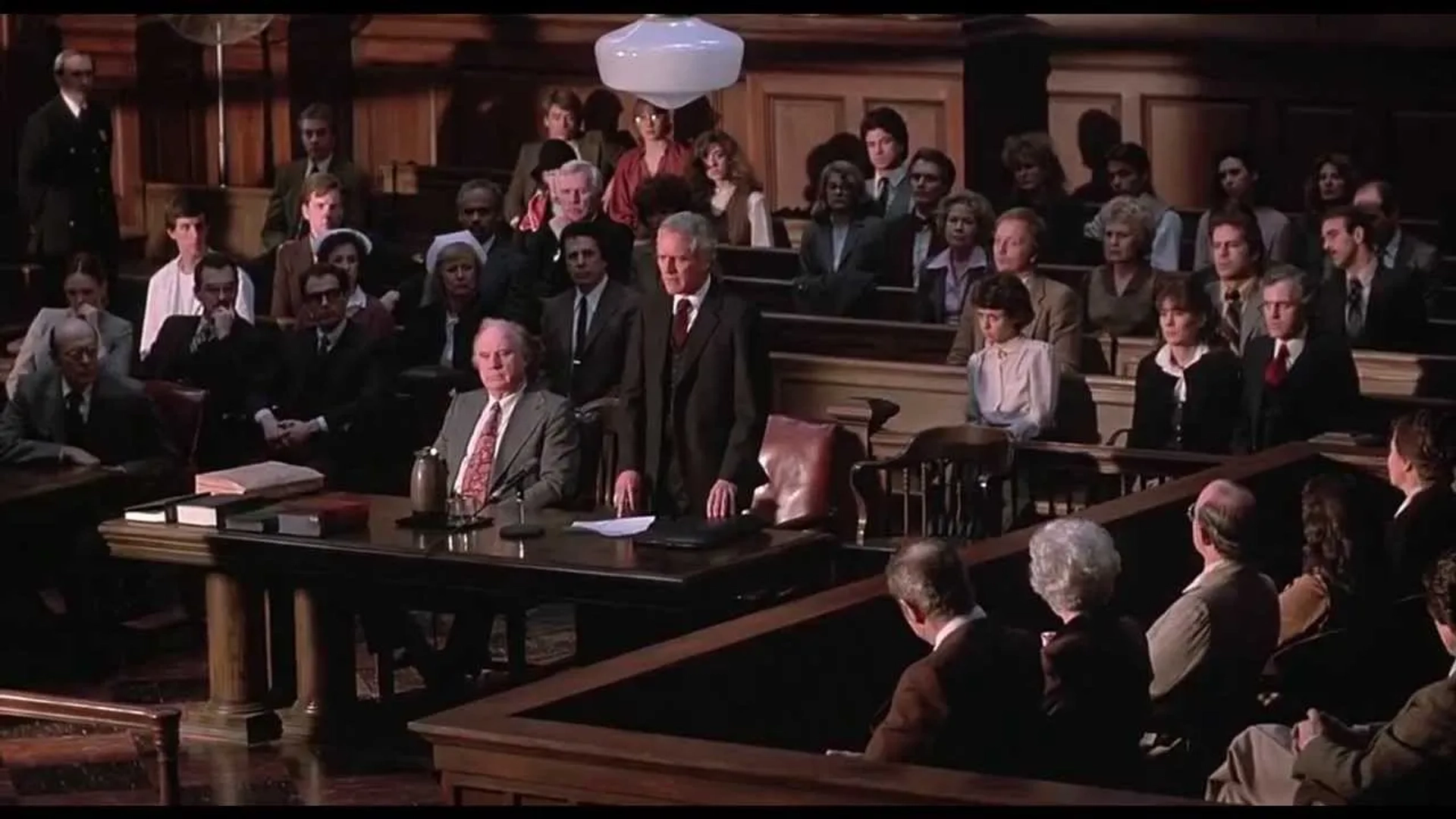 Paul Newman, Bruce Willis, Tobin Bell, and Jack Warden in The Verdict (1982)