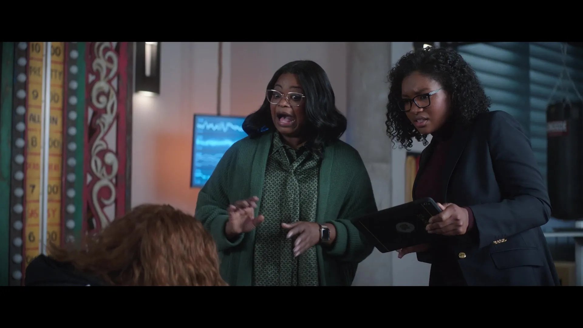 Octavia Spencer and Taylor Mosby in Thunder Force (2021)