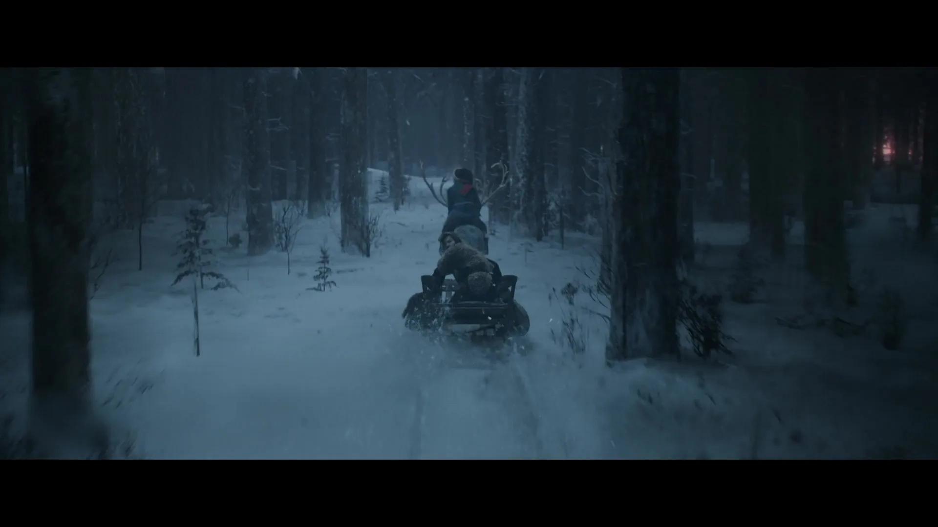 Michiel Huisman and Henry Lawfull in A Boy Called Christmas (2021)