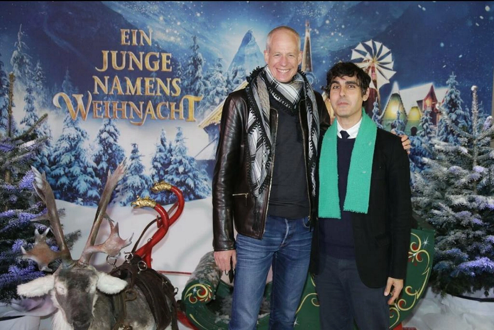 Gil Kenan and Kalle Friz at an event for A Boy Called Christmas (2021)