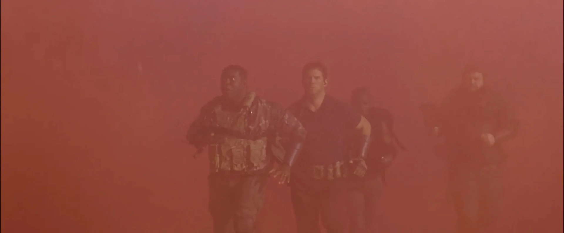 Chris Pratt, Mike Mitchell, Sam Richardson, and Alexis Louder in The Tomorrow War (2021)