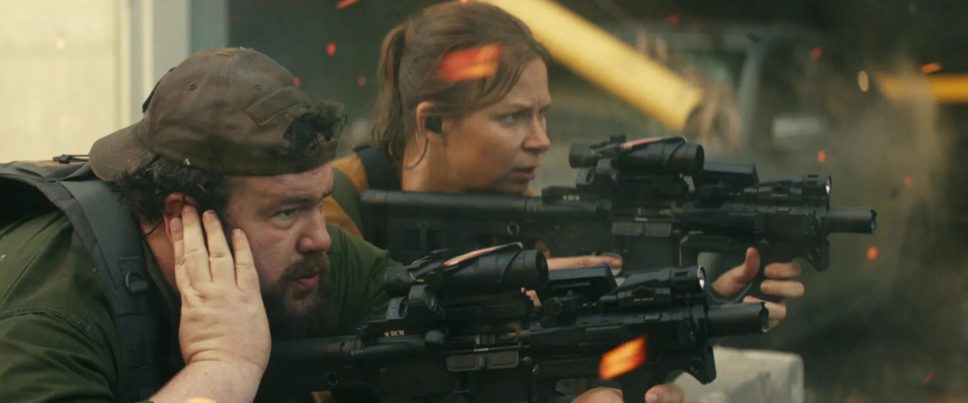 Mary Lynn Rajskub and Mike Mitchell in The Tomorrow War (2021)