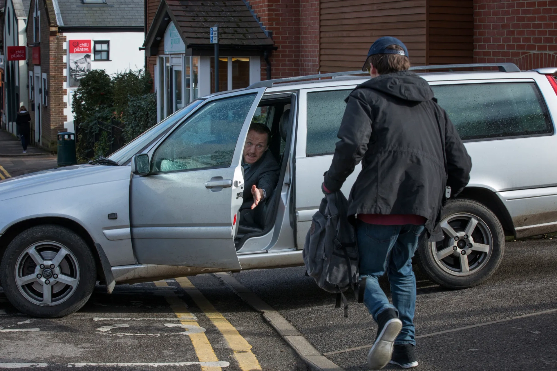 Jerome Flynn and Alex Lawther in Black Mirror (2011)