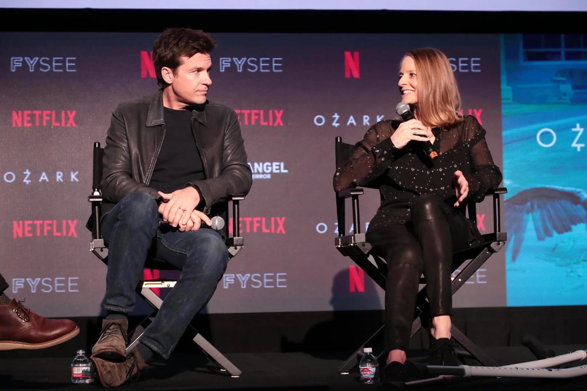 Jodie Foster and Jason Bateman at an event for Black Mirror (2011)