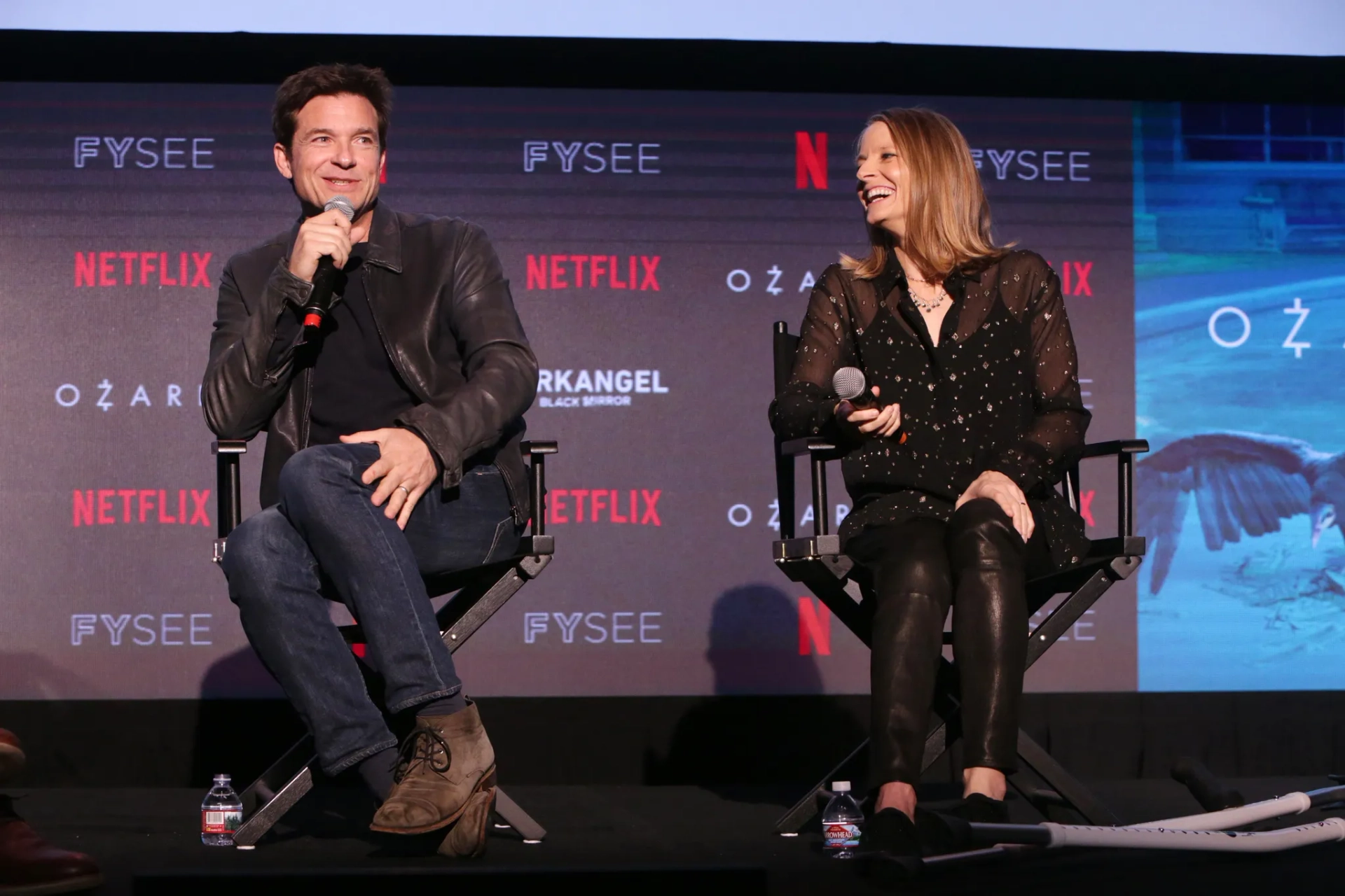 Jodie Foster and Jason Bateman at an event for Black Mirror (2011)