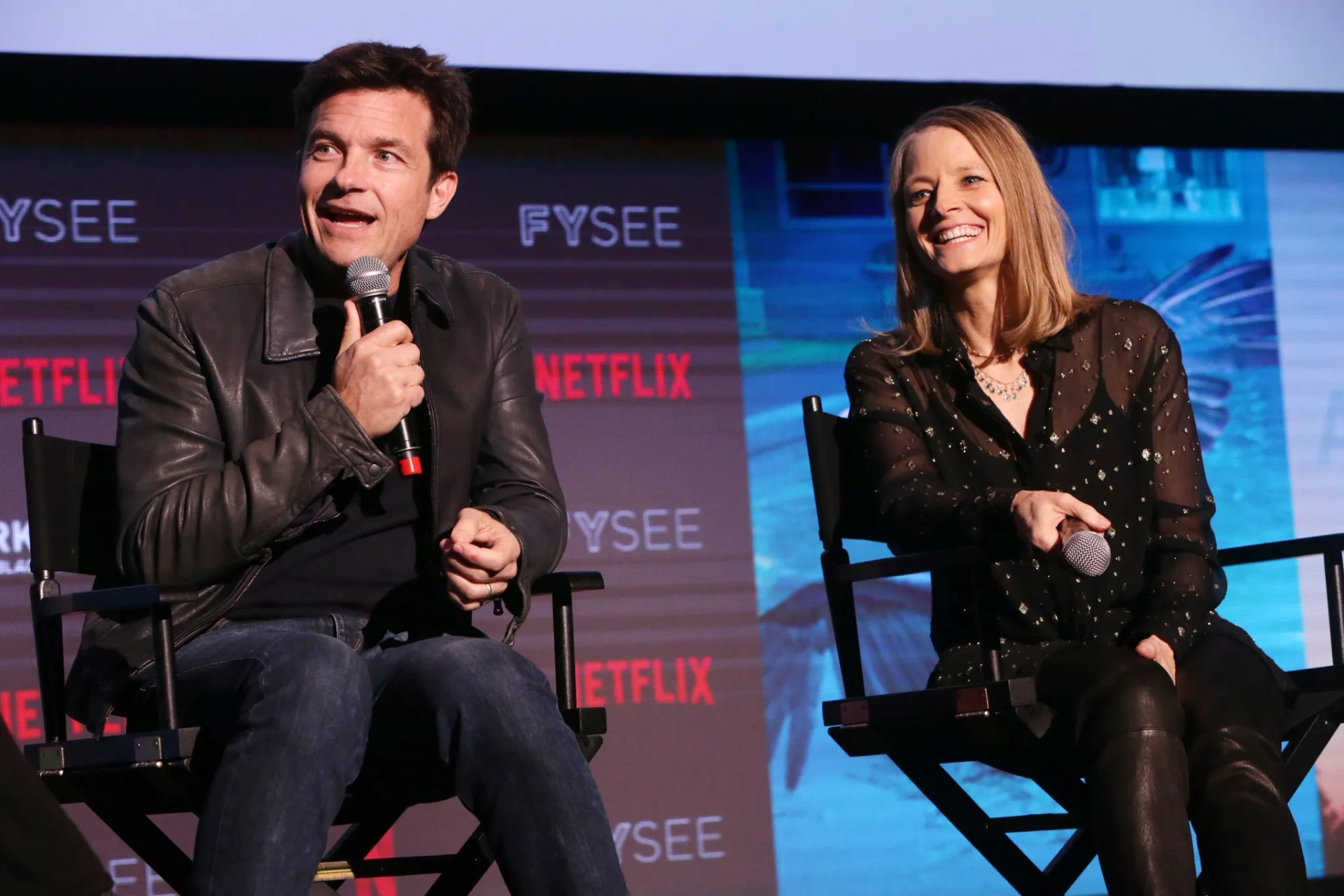 Jodie Foster and Jason Bateman at an event for Black Mirror (2011)