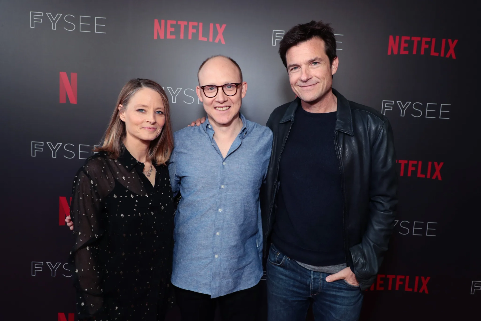 Jodie Foster, Jason Bateman, and Chris Ryan at an event for Black Mirror (2011)