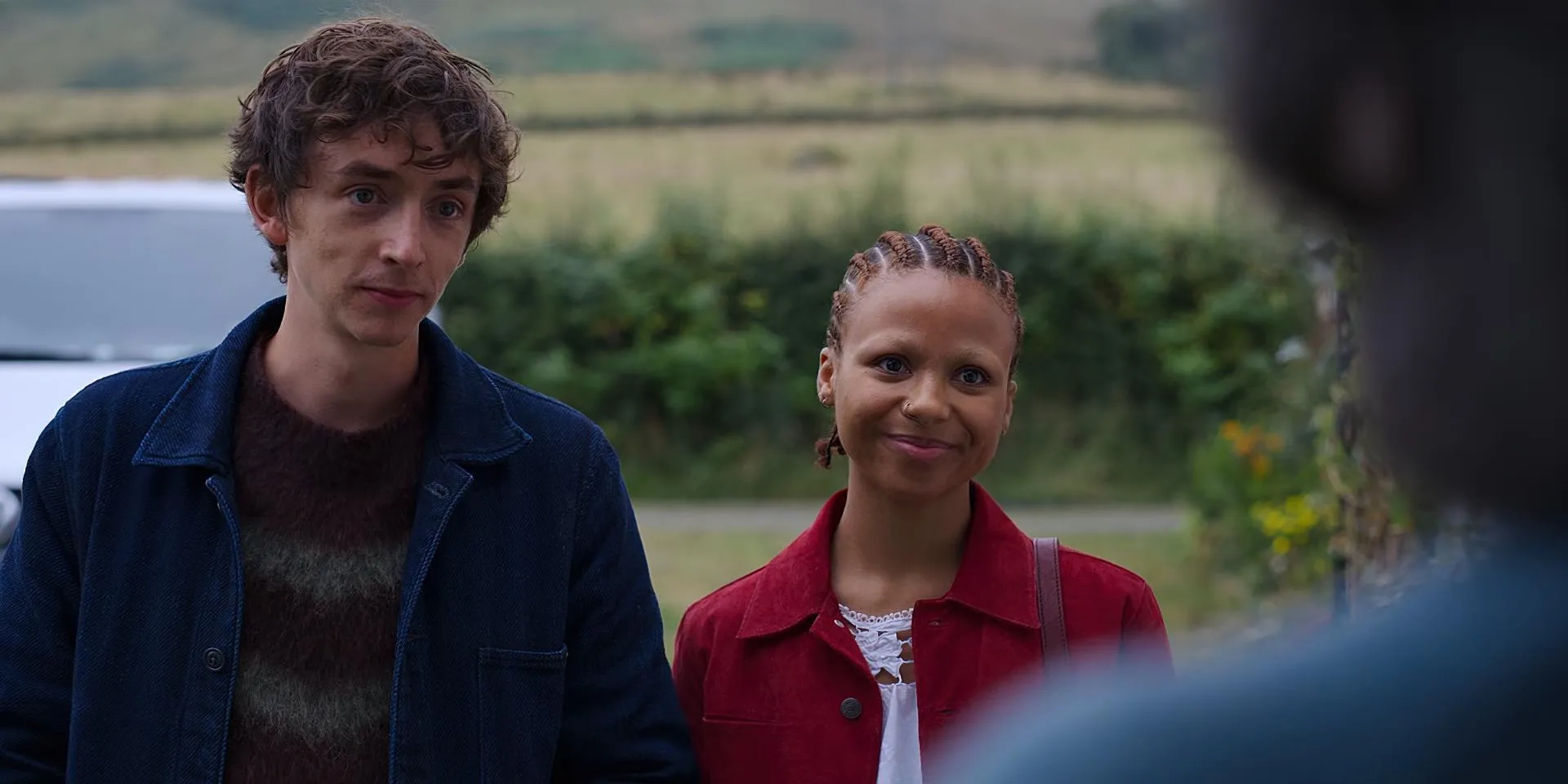 Samuel Blenkin and Myha'la Herrold in Black Mirror (2011)