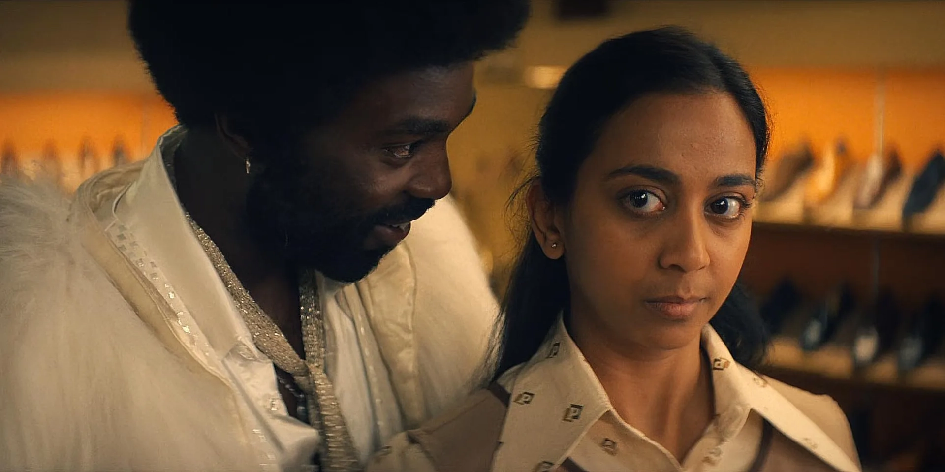 Anjana Vasan and Paapa Essiedu in Black Mirror (2011)