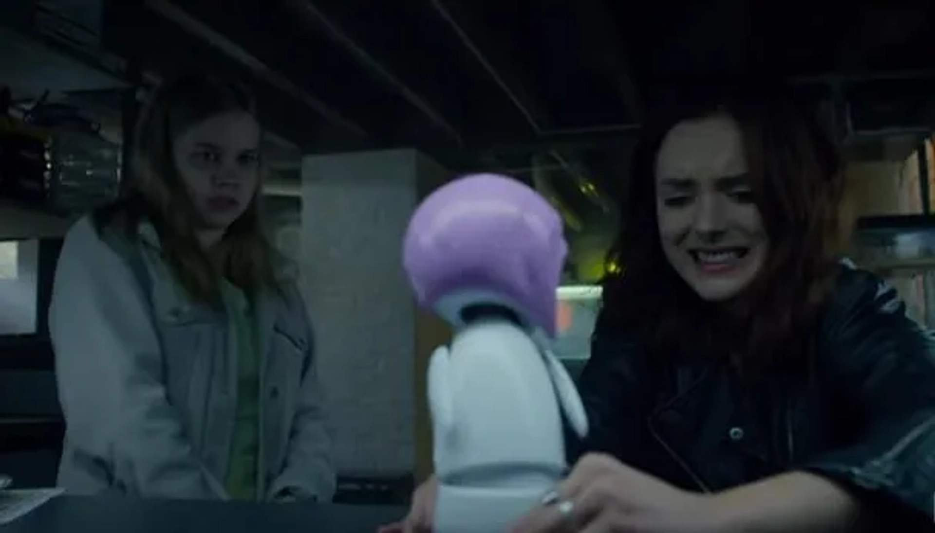 Madison Davenport and Angourie Rice in Black Mirror (2011)