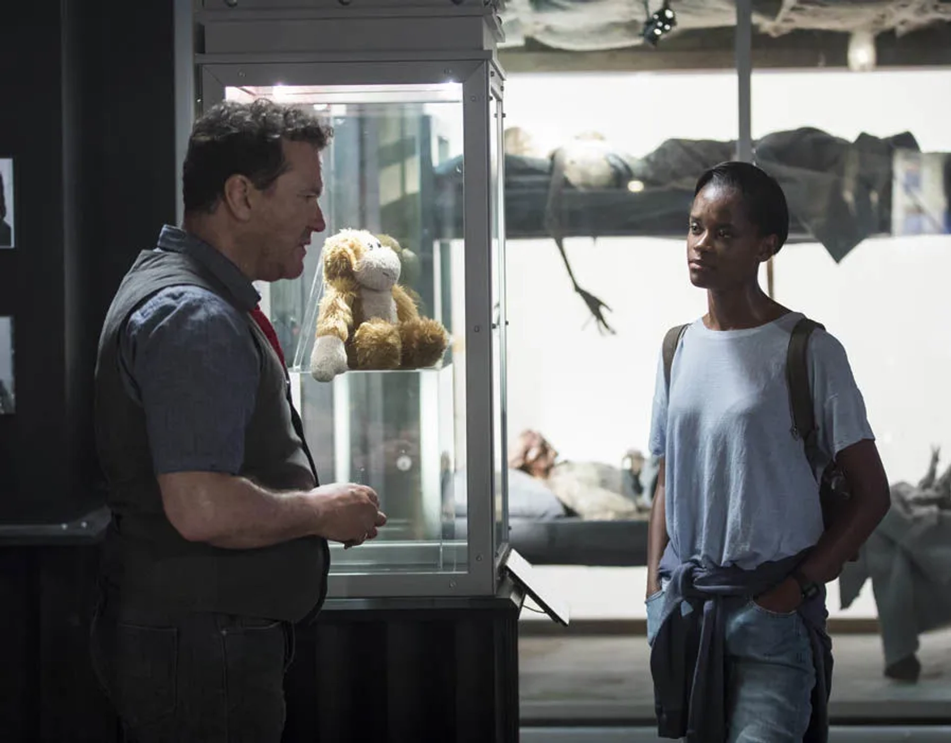 Douglas Hodge and Letitia Wright in Black Mirror (2011)