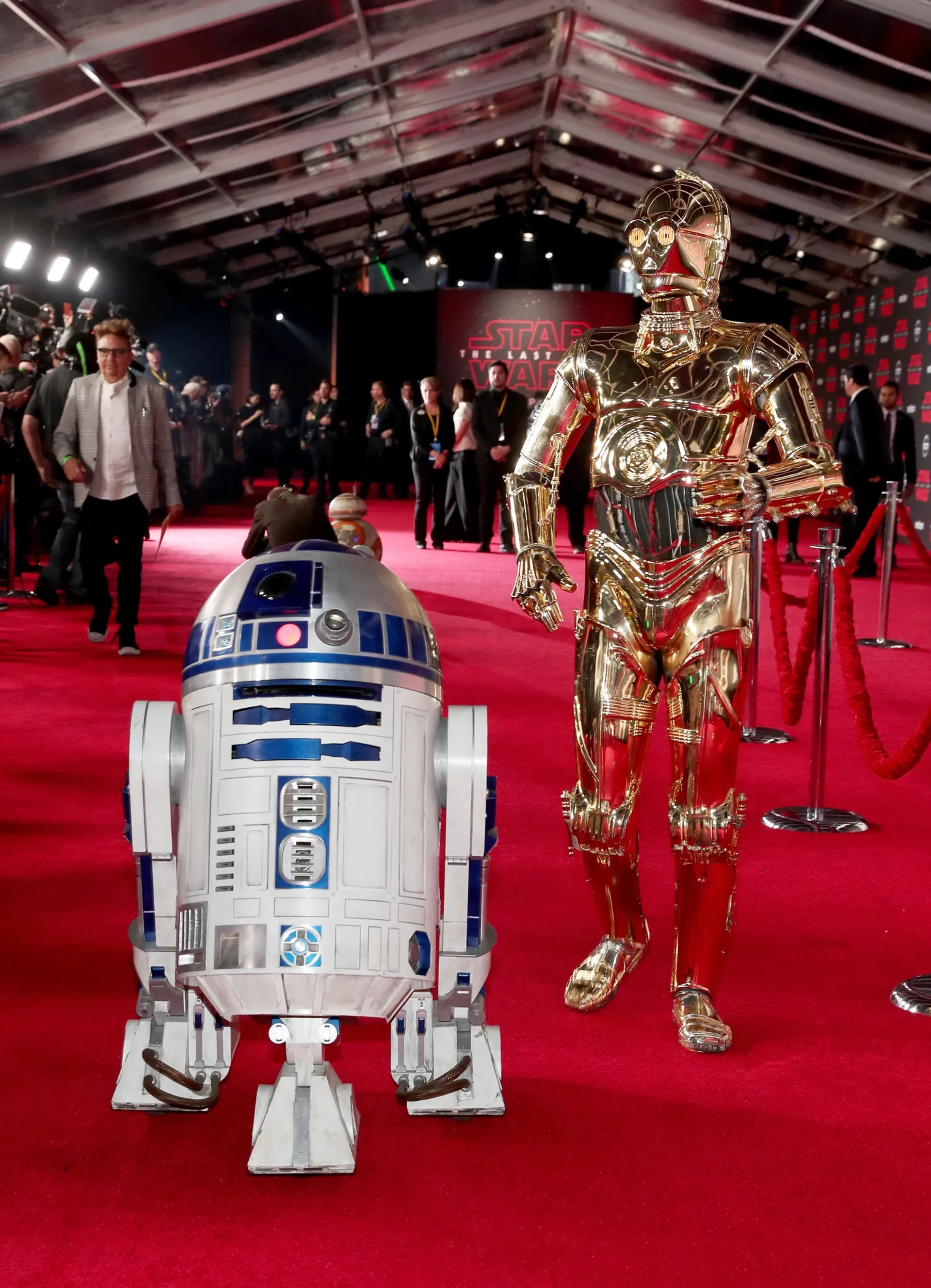 Anthony Daniels and Jimmy Vee at an event for Star Wars: Episode VIII - The Last Jedi (2017)