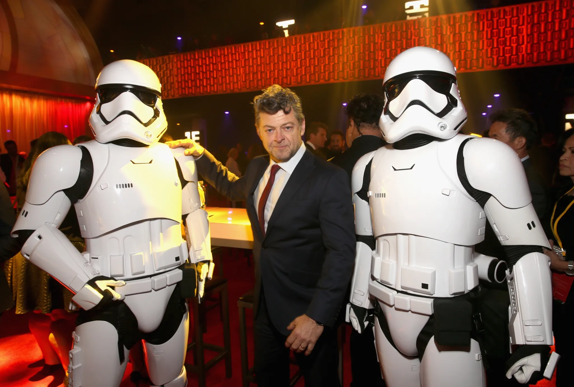 Andy Serkis at an event for Star Wars: Episode VIII - The Last Jedi (2017)