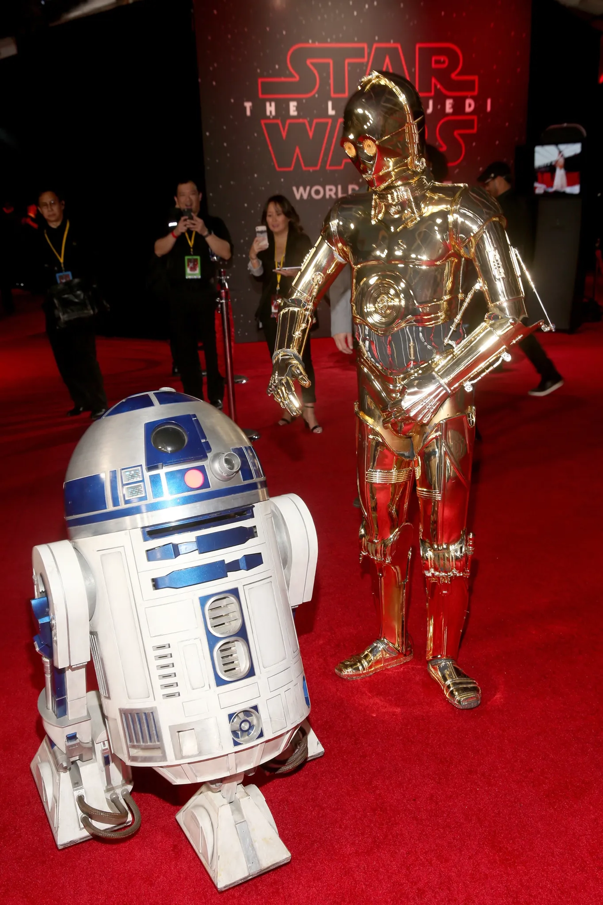 Anthony Daniels and Jimmy Vee at an event for Star Wars: Episode VIII - The Last Jedi (2017)