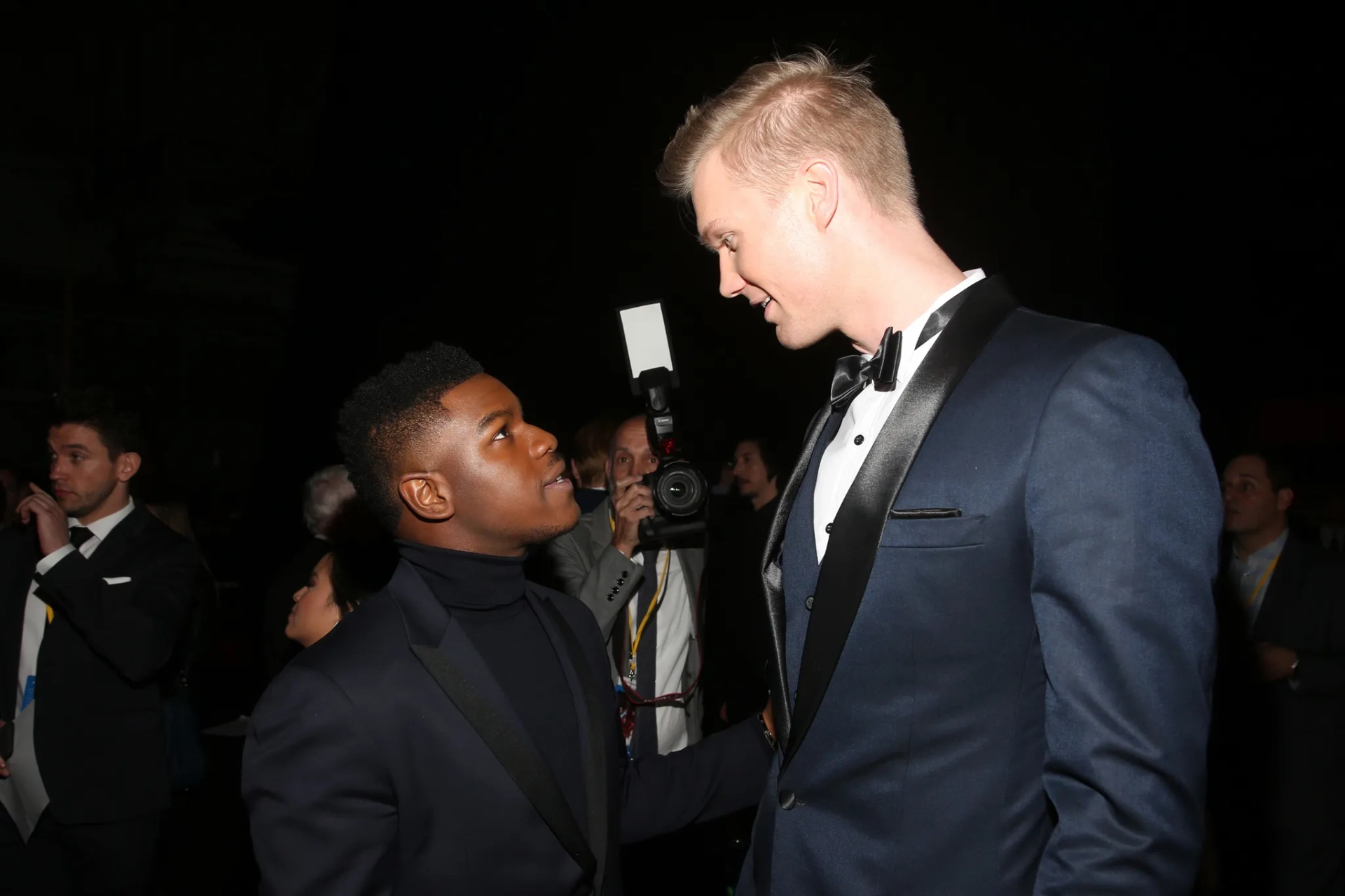 John Boyega and Joonas Suotamo at an event for Star Wars: Episode VIII - The Last Jedi (2017)