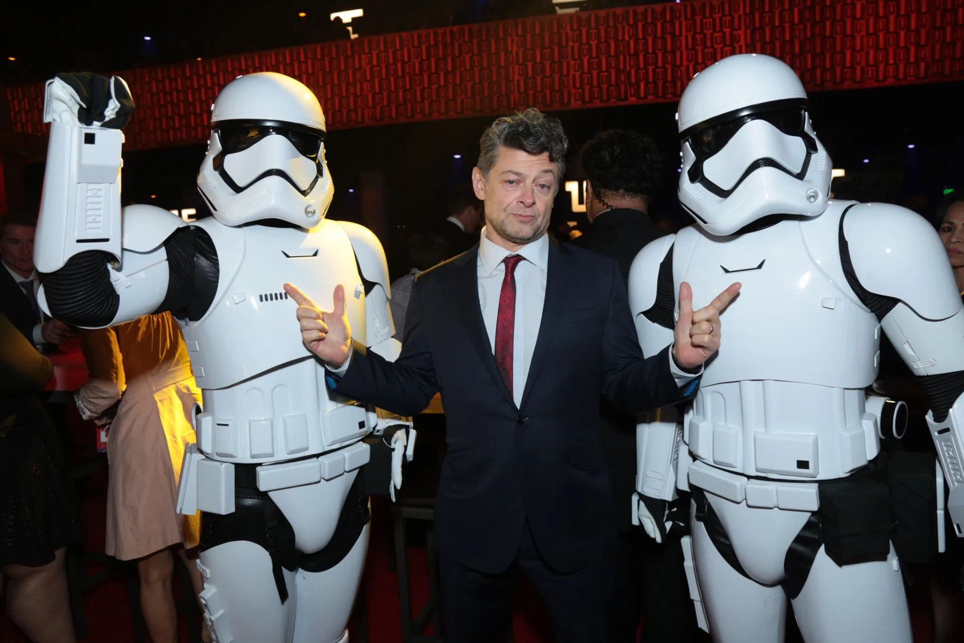 Andy Serkis at an event for Star Wars: Episode VIII - The Last Jedi (2017)