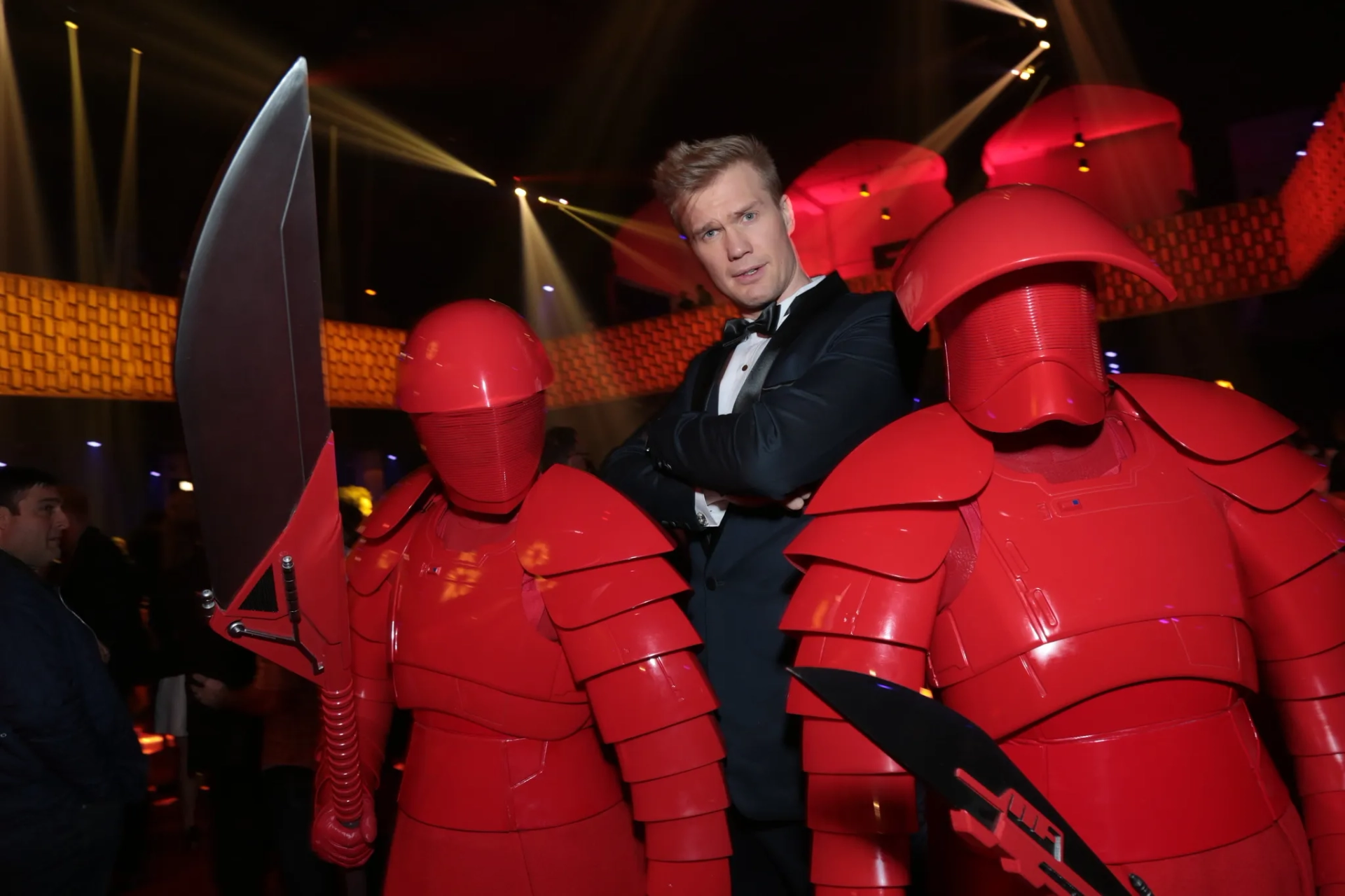 Joonas Suotamo at an event for Star Wars: Episode VIII - The Last Jedi (2017)