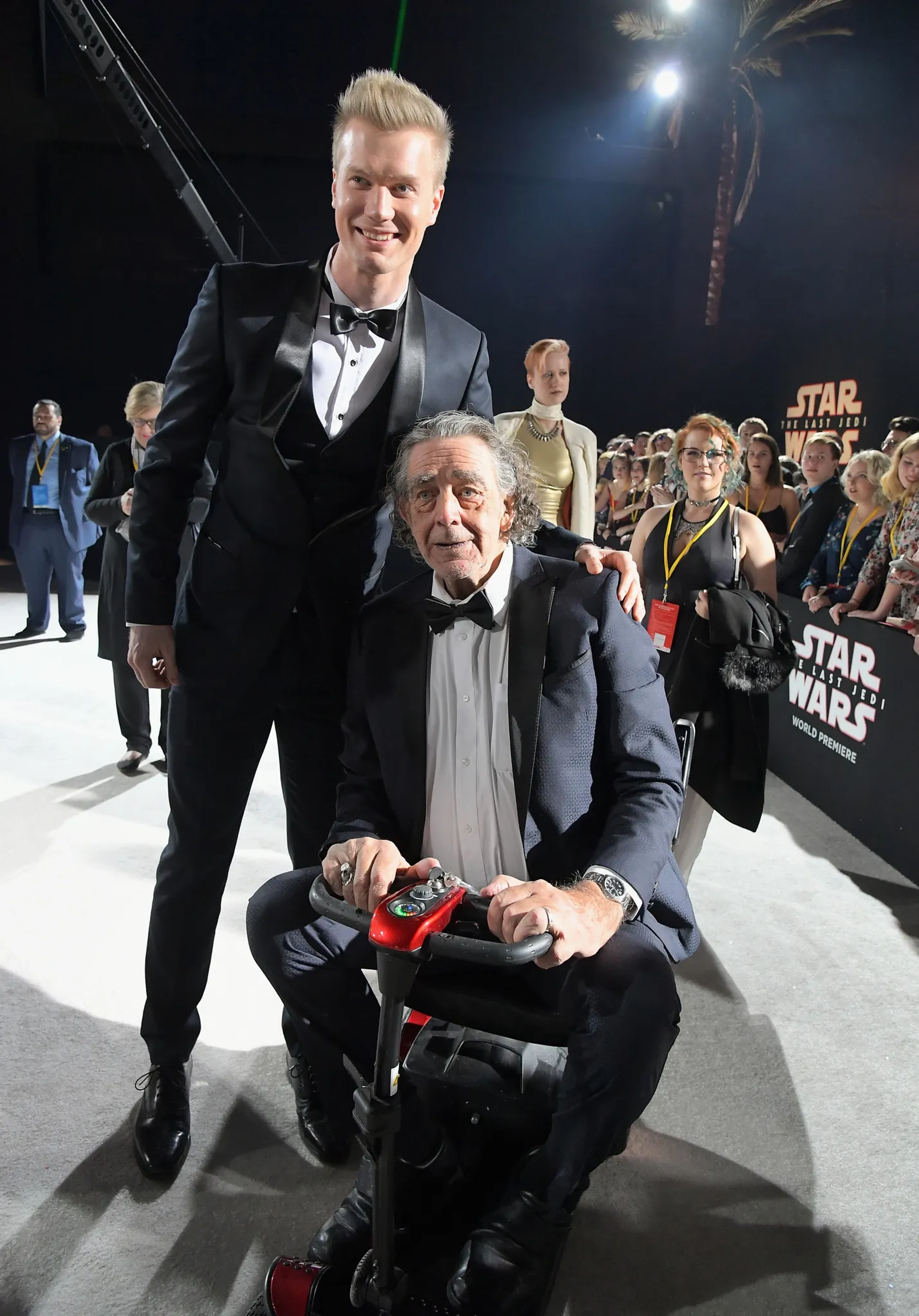 Peter Mayhew and Joonas Suotamo at an event for Star Wars: Episode VIII - The Last Jedi (2017)