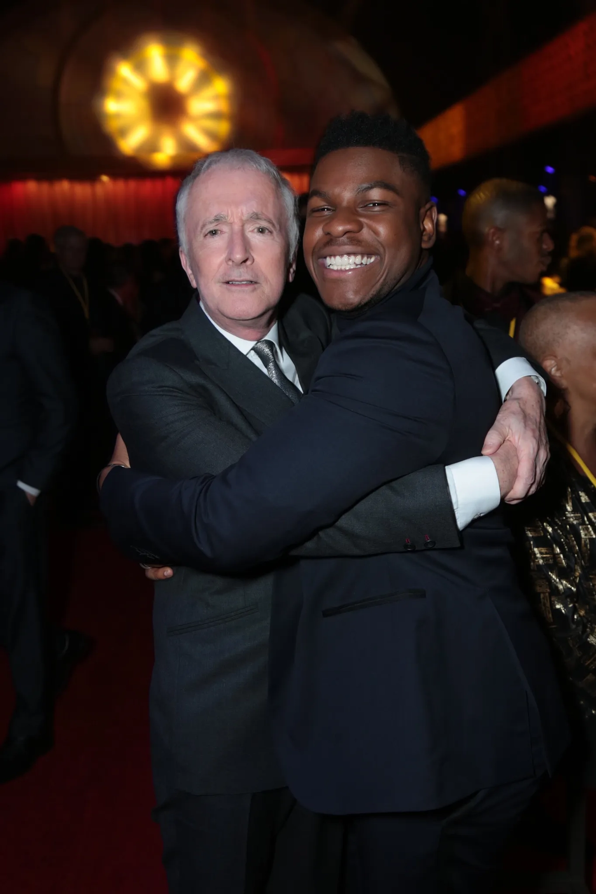 Anthony Daniels and John Boyega at an event for Star Wars: Episode VIII - The Last Jedi (2017)