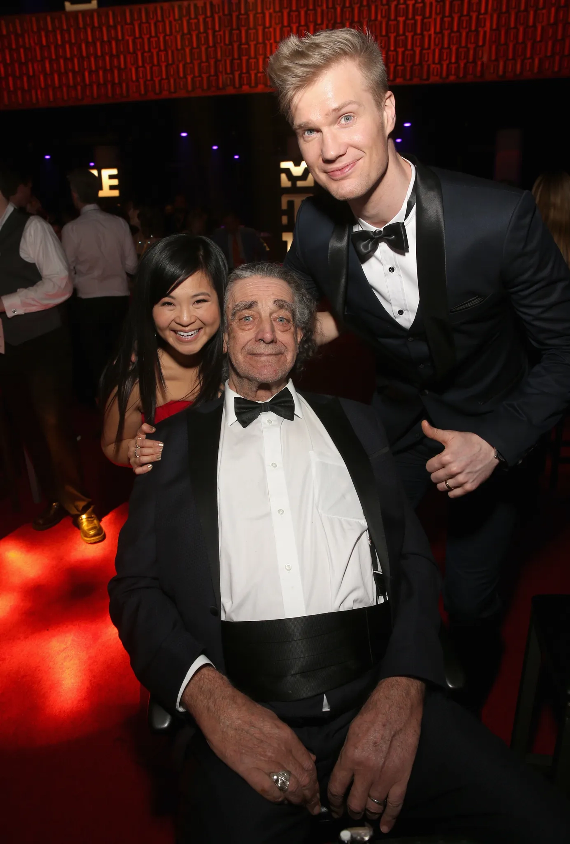 Peter Mayhew, Kelly Marie Tran, and Joonas Suotamo at an event for Star Wars: Episode VIII - The Last Jedi (2017)