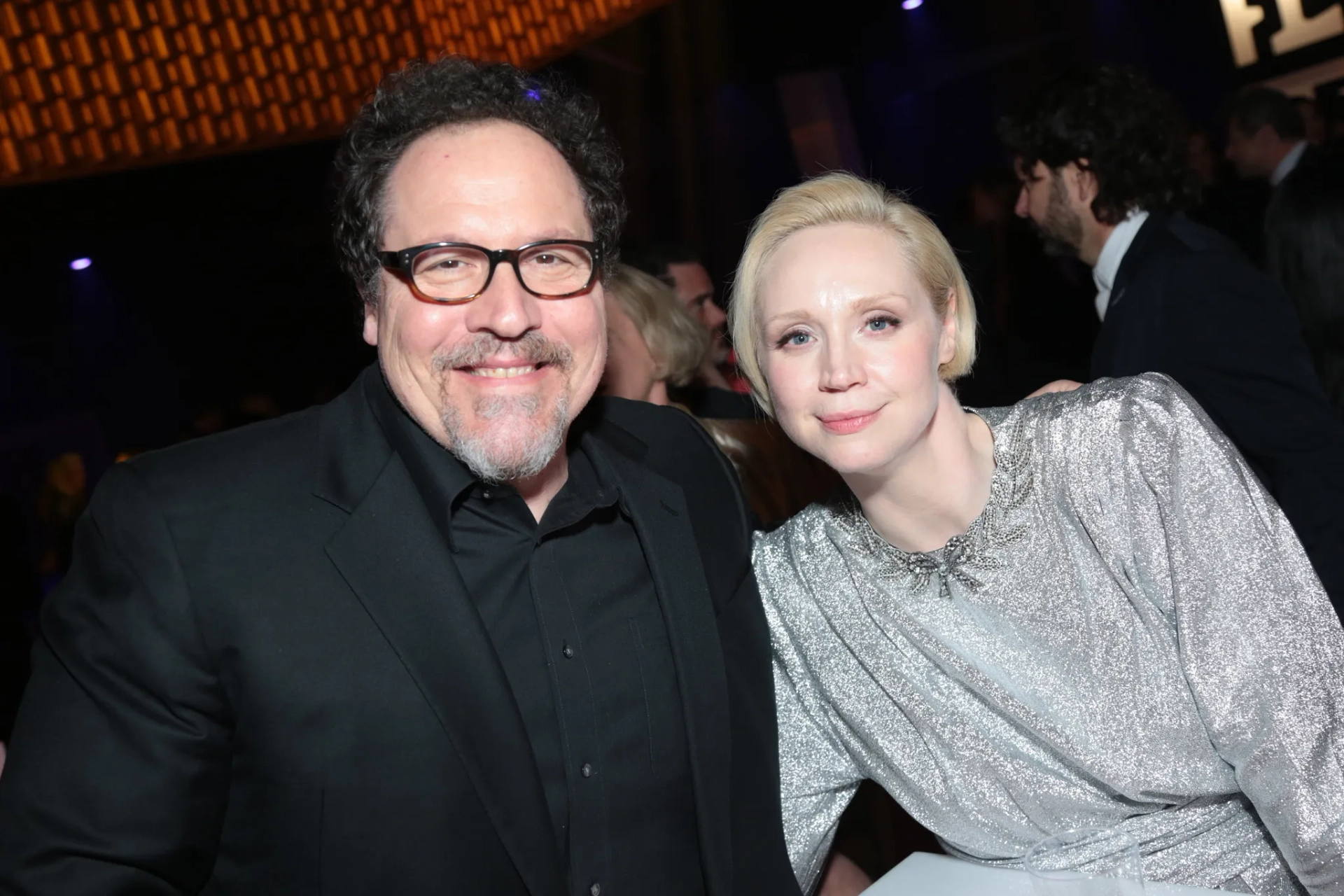 Jon Favreau and Gwendoline Christie at an event for Star Wars: Episode VIII - The Last Jedi (2017)