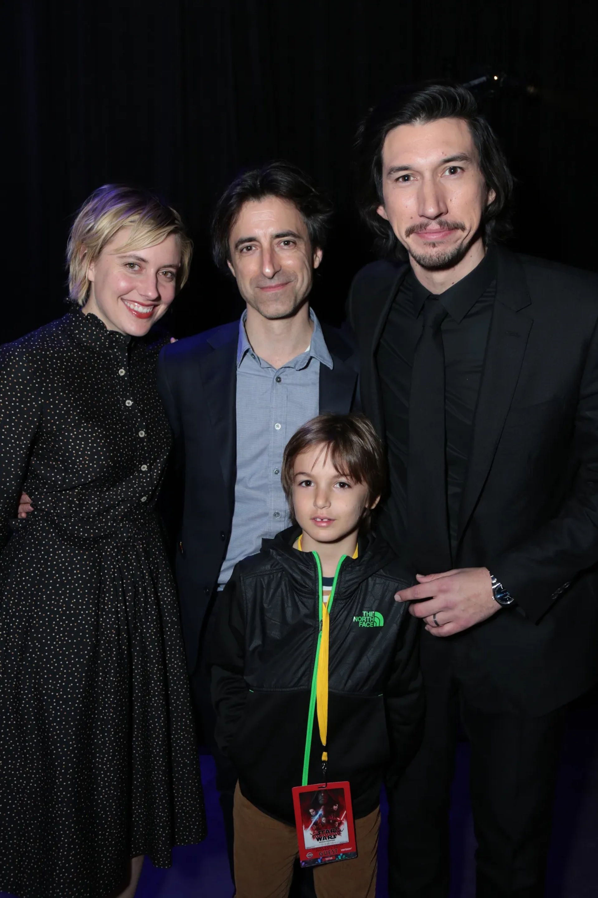 Noah Baumbach, Greta Gerwig, and Adam Driver at an event for Star Wars: Episode VIII - The Last Jedi (2017)