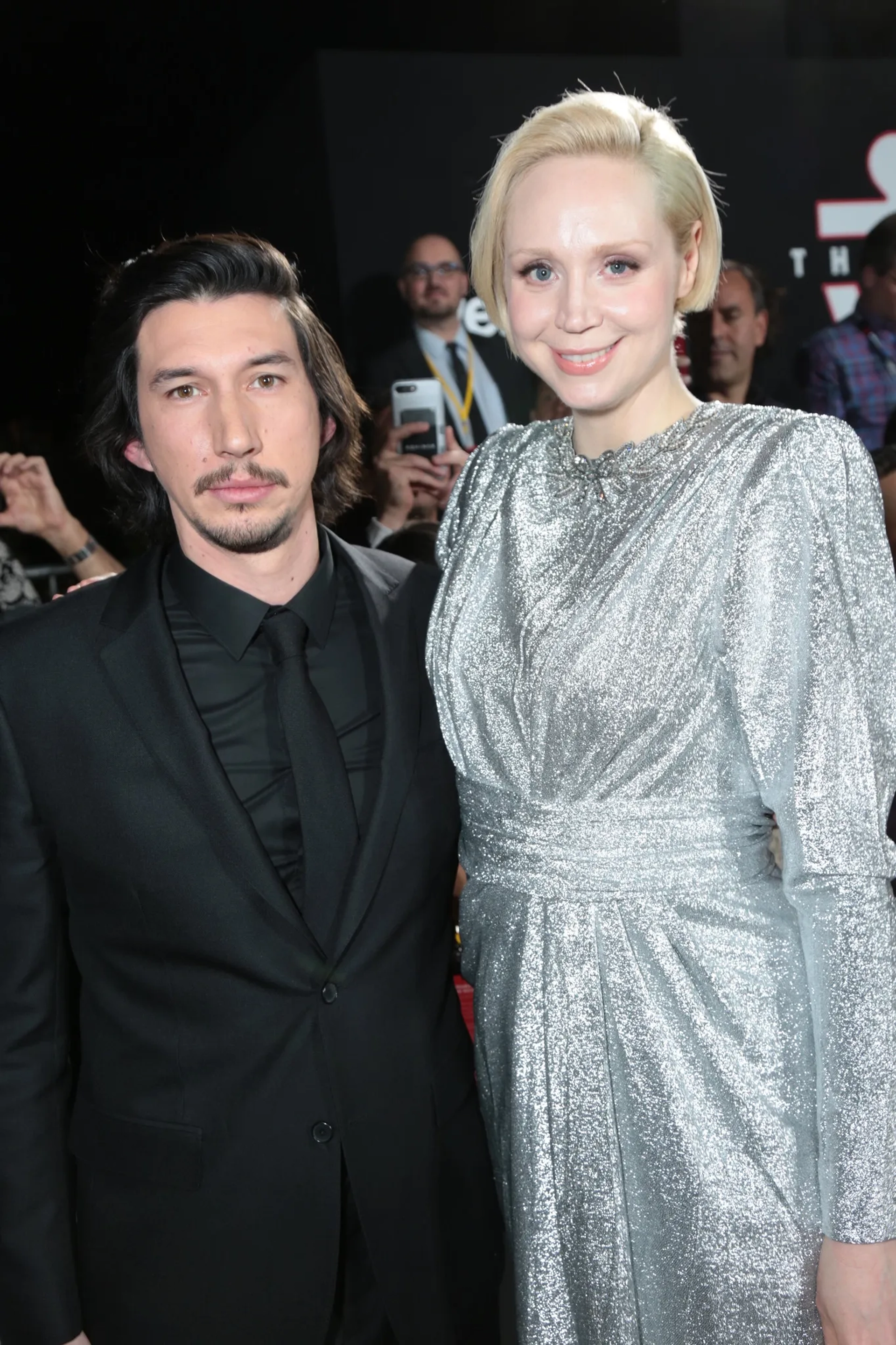 Adam Driver and Gwendoline Christie at an event for Star Wars: Episode VIII - The Last Jedi (2017)