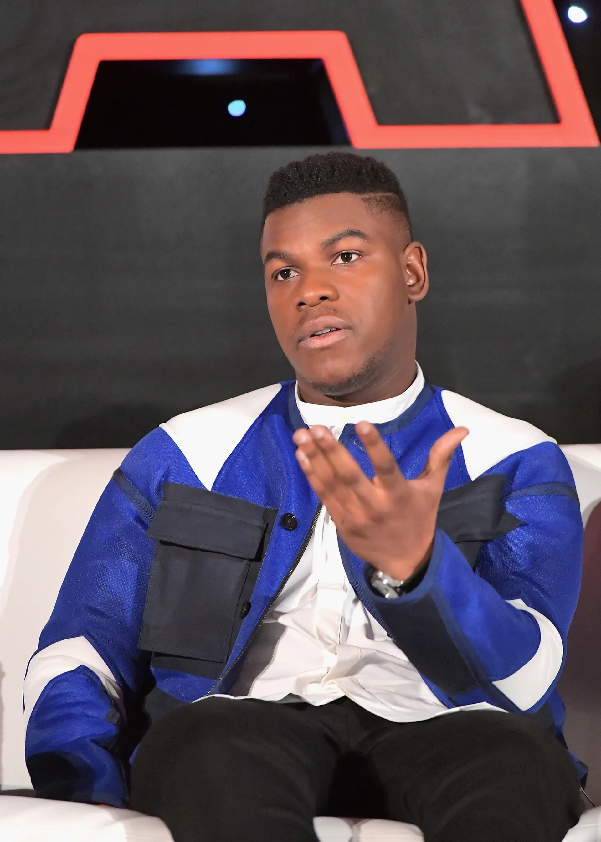 John Boyega at an event for Star Wars: Episode VIII - The Last Jedi (2017)