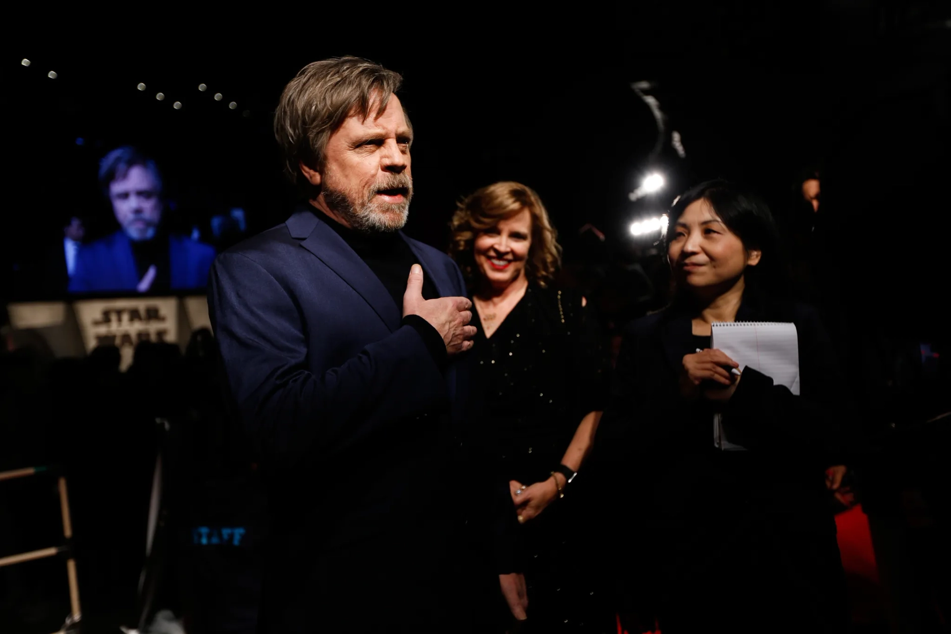 Mark Hamill and Marilou York at an event for Star Wars: Episode VIII - The Last Jedi (2017)