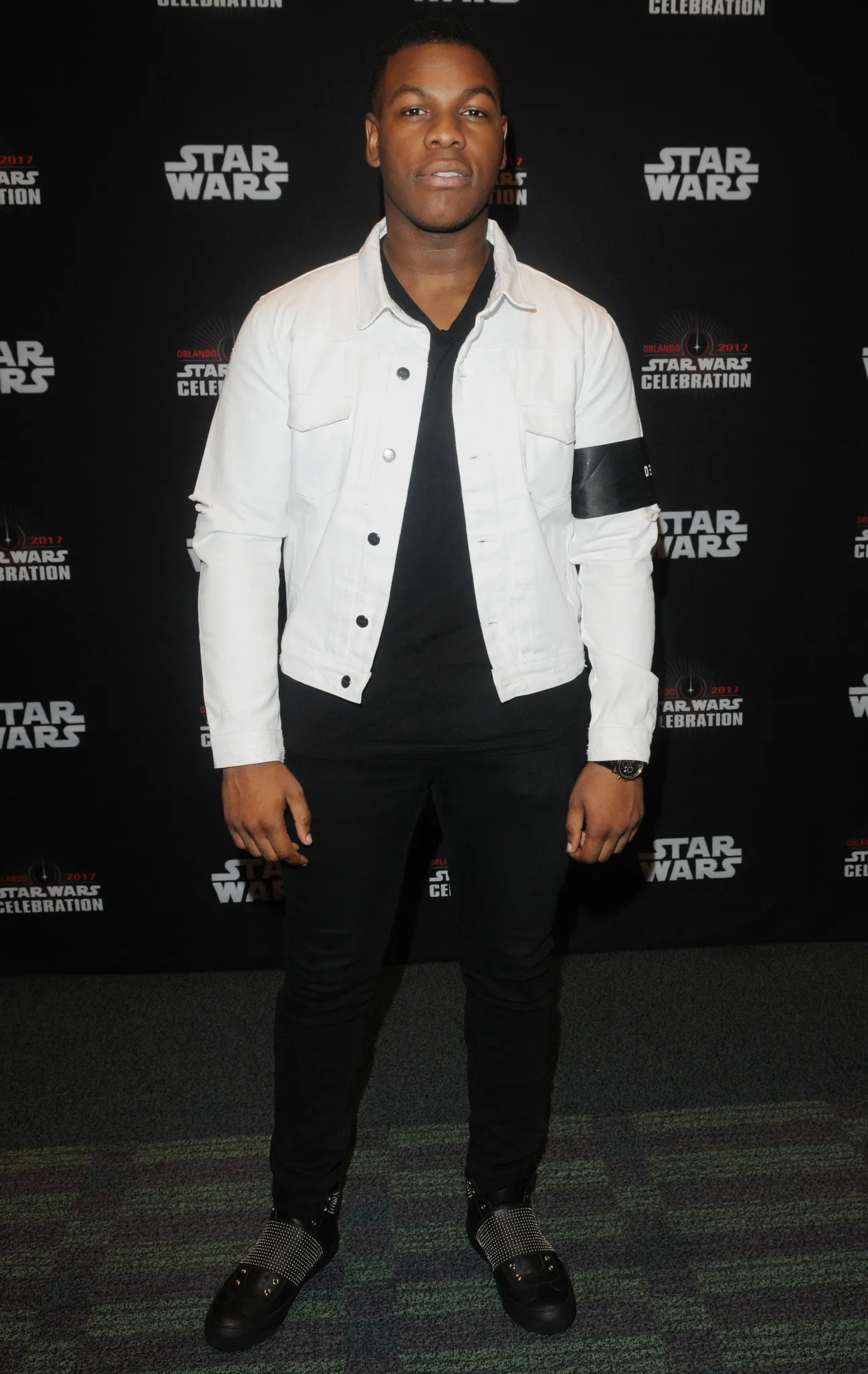 John Boyega at an event for Star Wars: Episode VIII - The Last Jedi (2017)