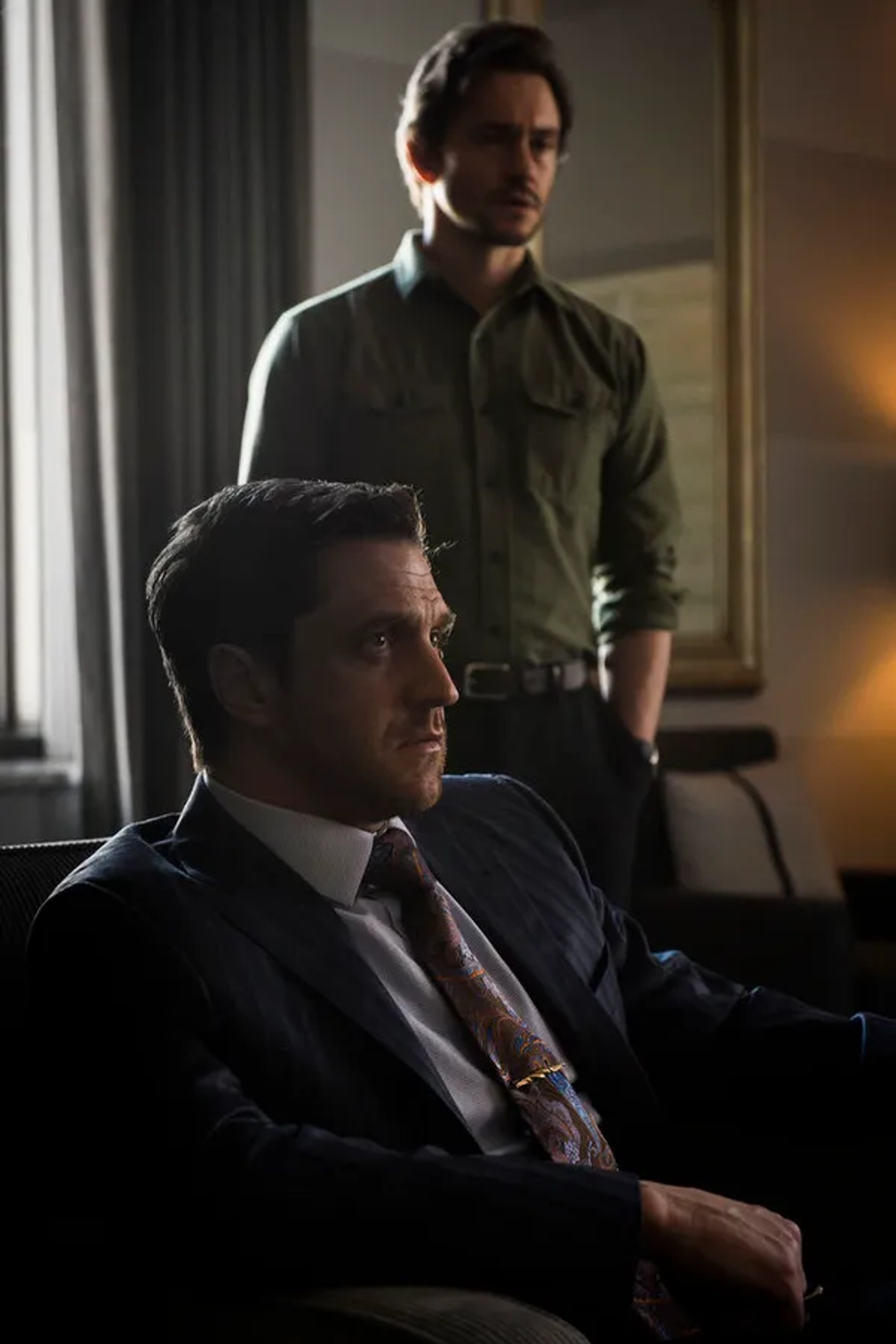 Hugh Dancy and Raúl Esparza in Hannibal (2013)