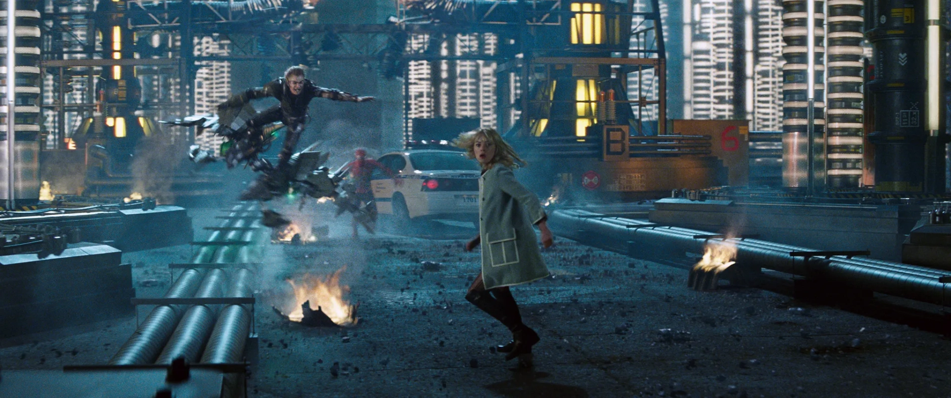 Emma Stone, Andrew Garfield, and Dane DeHaan in The Amazing Spider-Man 2 (2014)