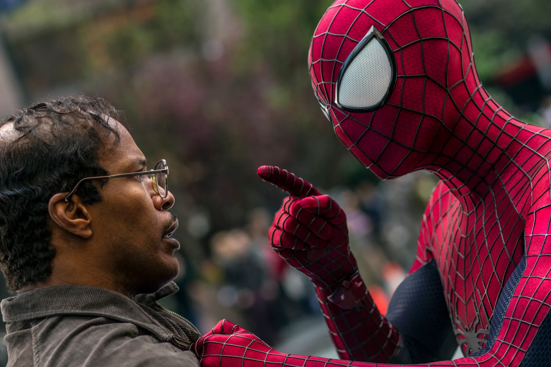 Jamie Foxx and Andrew Garfield in The Amazing Spider-Man 2 (2014)